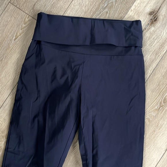 Bitte Kai Rand Navy Blue Fold Over Waist Magic Pant Trouser - Picture 2 of 12